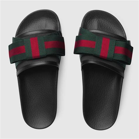 bow gucci|gucci bow tie slides.